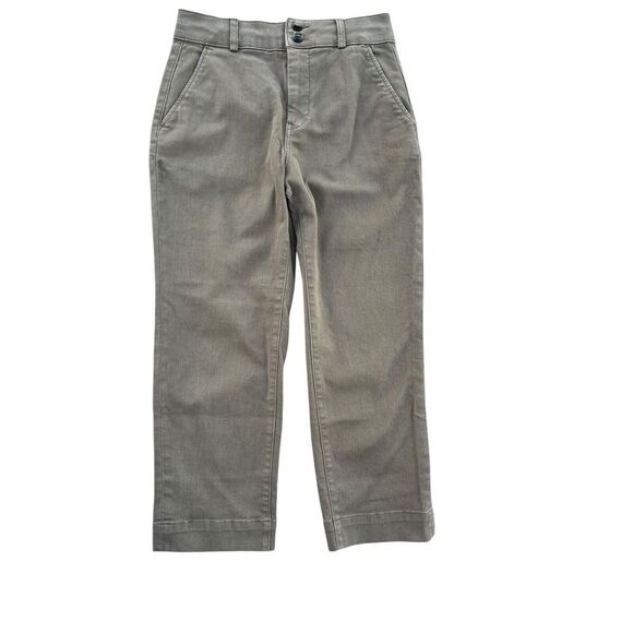 Everlane The Organic Wide Leg Relaxed Jeans Pants In Olive‎ Green, Size 8 - Picture 1 of 8